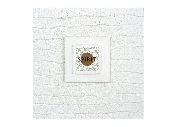spirit • 60 x 60 x 5 cm • Acryl, Strukturmasse, Lack und Holz auf Holz